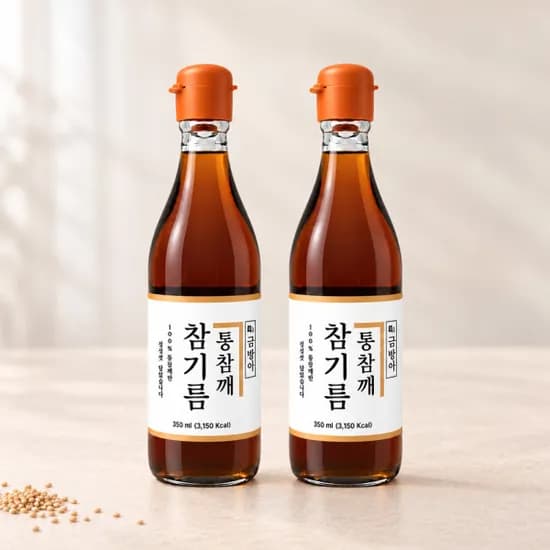 순수본가 통참깨 100% 참기름 30ml 3개