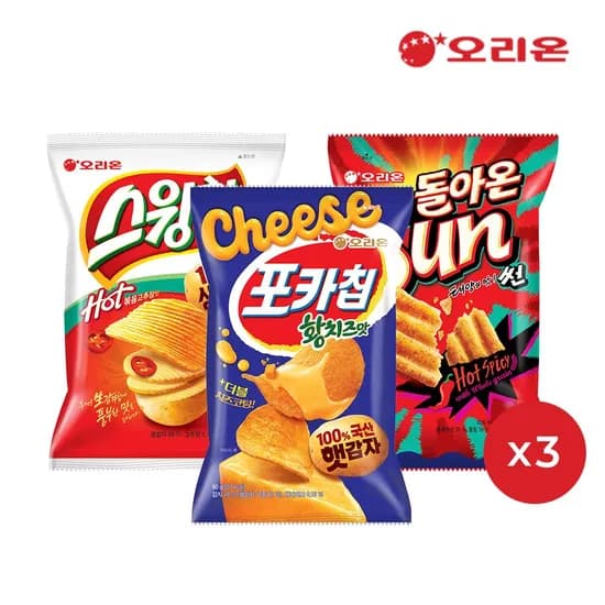포카칩 황치즈 60g 3개 외 2종
