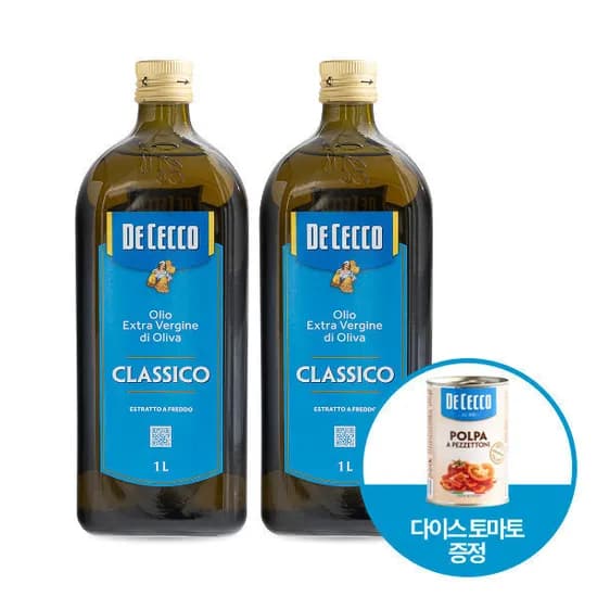 데체코 엑스트라버진 올리브 오일 1L 2병