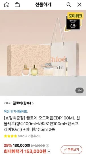 끌로에 오드퍼퓸 EDP 100ml 선물세트