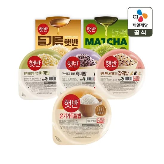 윤기가득쌀밥 20g x33개+잡곡밥 210g x3개(32,910원/무료)1