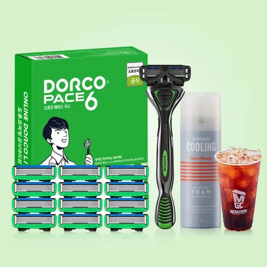 도루코 페이스6 면도기획세트 2호 기기 날 총 13입 폼 74ml 23,900원
