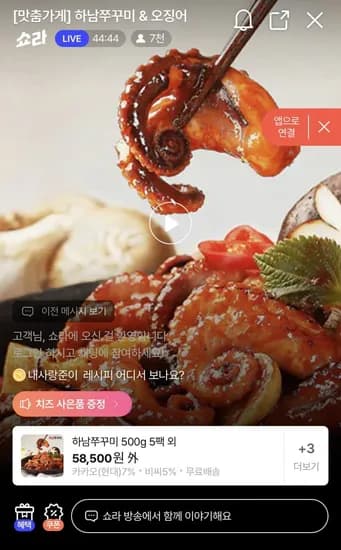 하남쭈꾸미 500g 5팩 외 하남오징어 300g 5팩