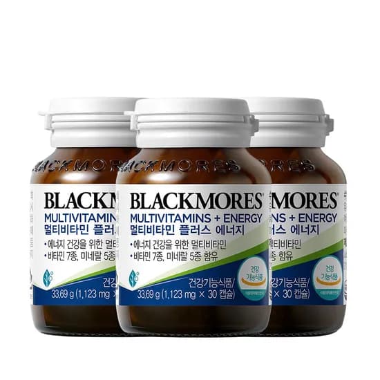 블랙모어스 멀티비타민 피로회복영양제 30캡슐 3+1병