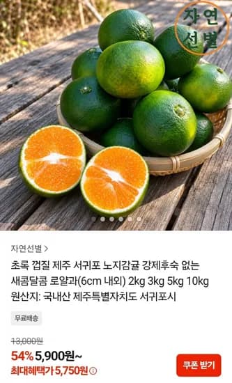 제주 노지감귤 2kg