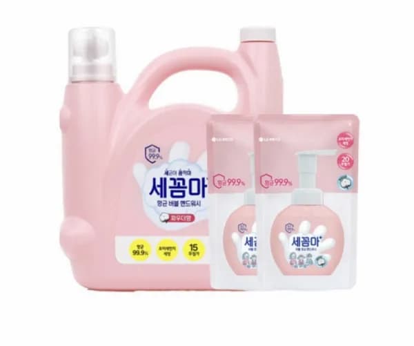 온더바디 세꼼마 핸드워시 파우더향 3.5L 파우더향 리필 200ml 2개 20,800원