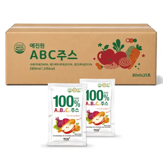 예진원 국내산 ABC주스 80ml 35개