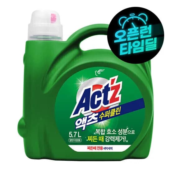 액체세제 액츠 수퍼클린 찌든때 5.7L 겸용