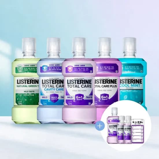 리스테린 그린티 쿨민트 750ml 4개