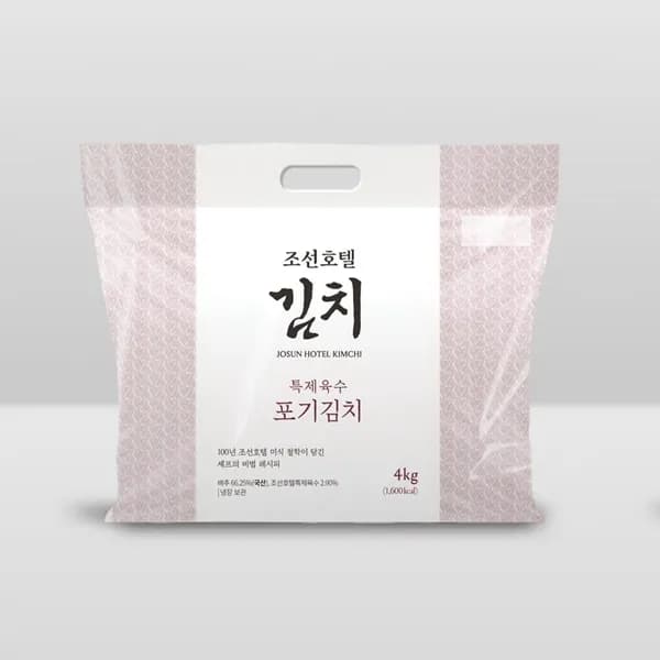조선호텔 특제육수 포기김치 4kg 27,316원