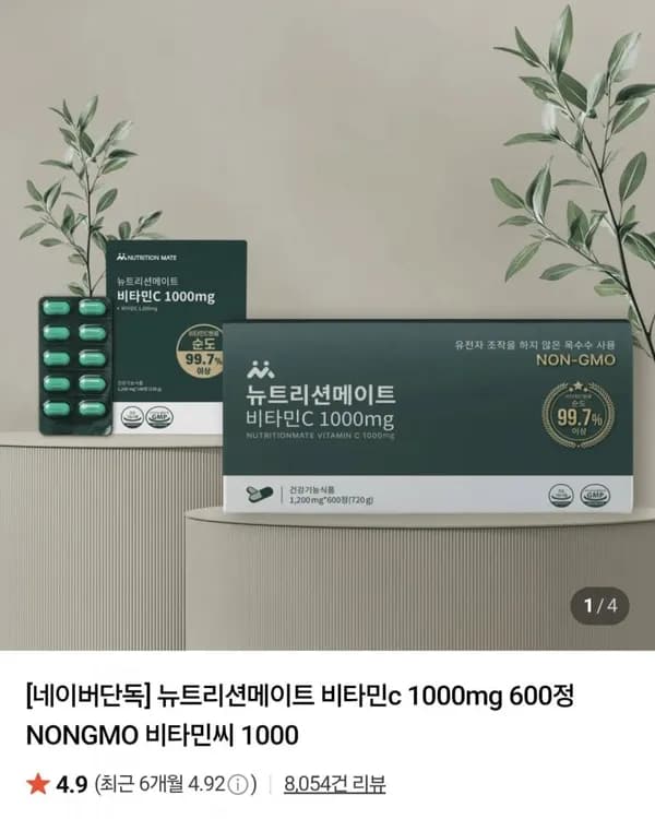 뉴트리션메이트 비타민C 1000mg 100정