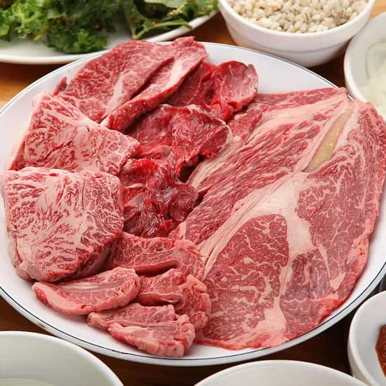 소고기 모듬 세트 구이용 살치살 갈비살 부채살 안창살 우삼겹 1kg