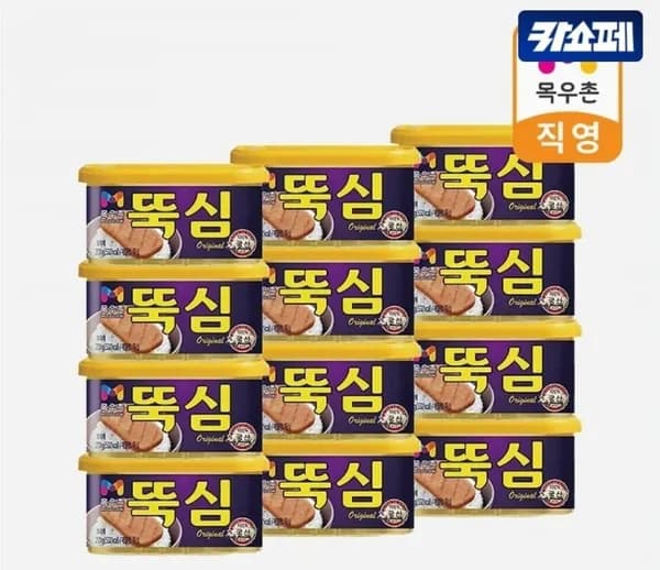 목우촌 뚝심 200g 12캔 18,000원