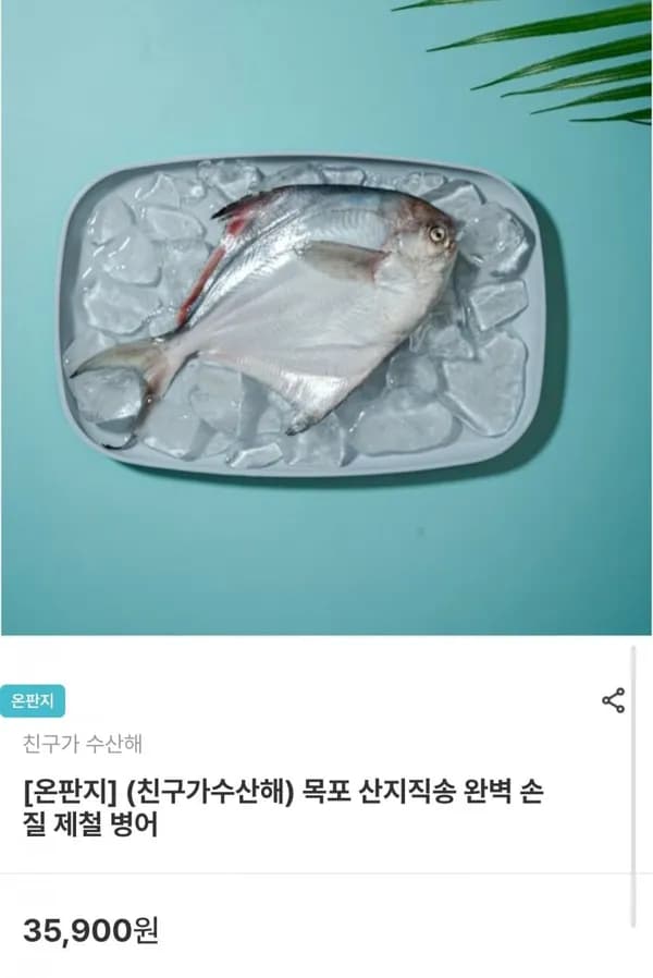 목포 산지직송 완벽 손질 제철 병어 소 200g 2마리 17,940원