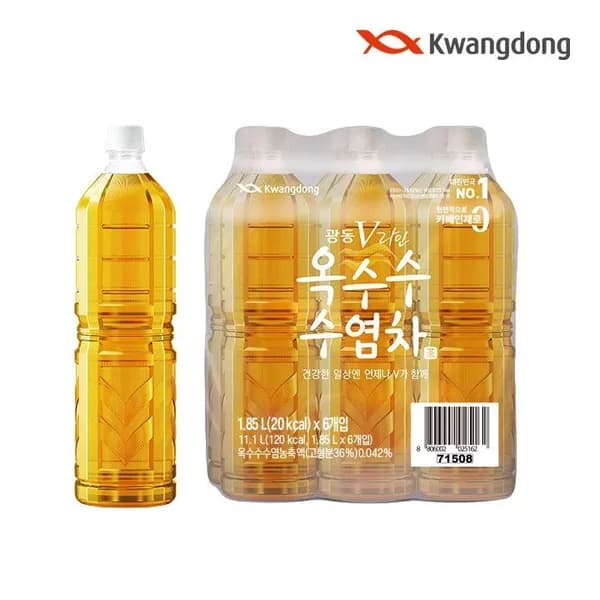 광동 v라인 옥수수수염차 무라벨 1.85L 6개입