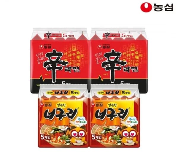 농심 신라면10개+너구리10개 12,640원 외