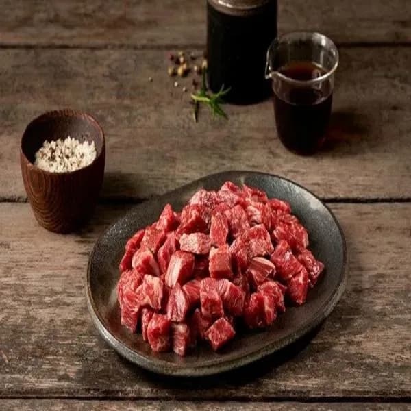 암소한우 1++등급 국거리 500g 14,900원