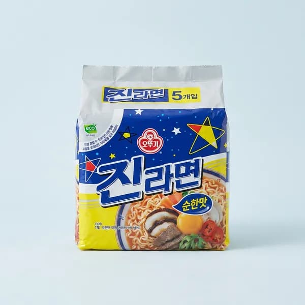 오뚜기 진라면 순한맛 120g 5개입 8개 19,900원