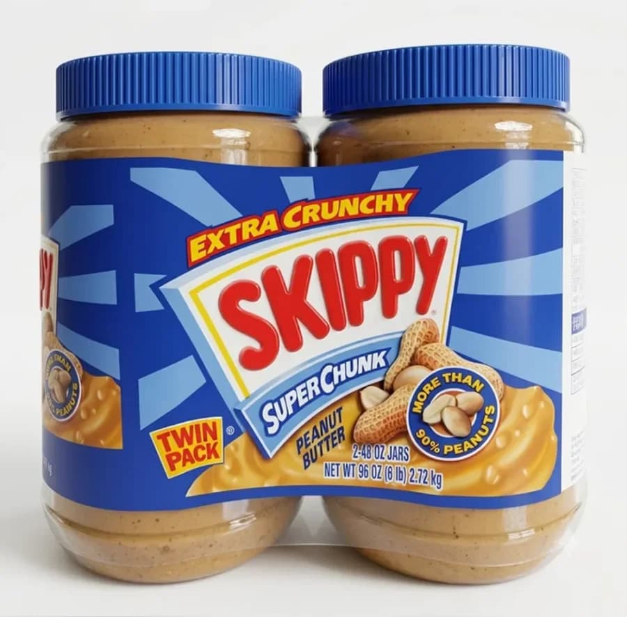 스키피 땅콩버터 청크 피넛버터 크런치 대용량 1.36kg 2개