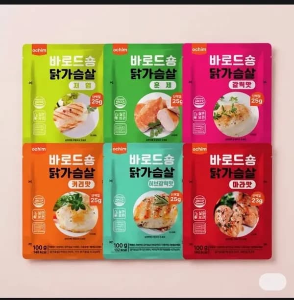 바로드숑 바로먹는 닭가슴살 6종 100g 36개