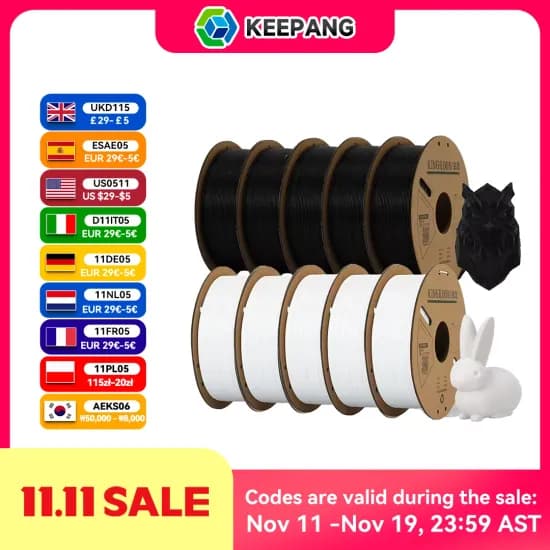 3D프린터 필라멘트 1.75mm 5롤