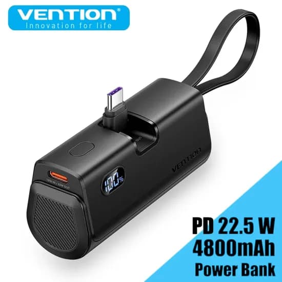 Vention 휴대용 보조배터리 4800mAh 22.5W 타입C