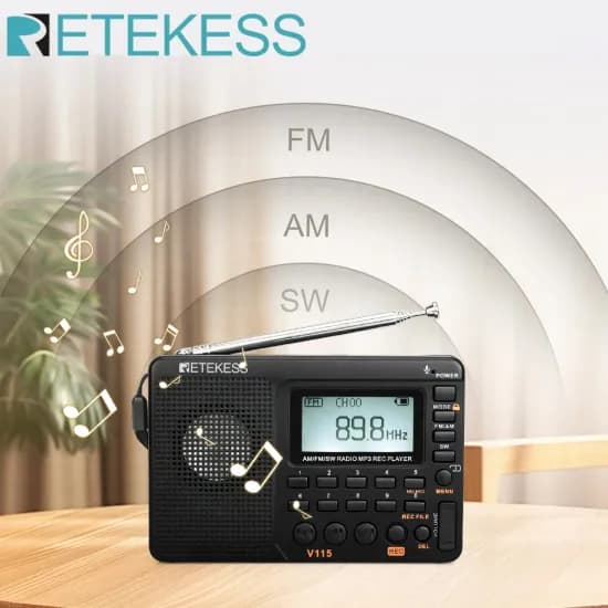 Retekess V115 AM FM 단파라디오