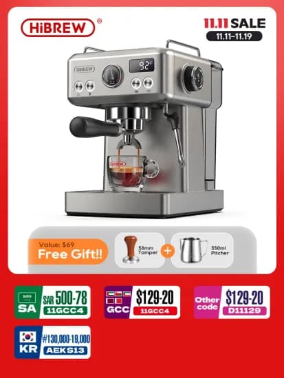 HiBREW H10A 반자동 에스프레소 커피 머신