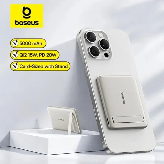 베이스어스 Qi2 마그네틱 보조배터리 5000mAh