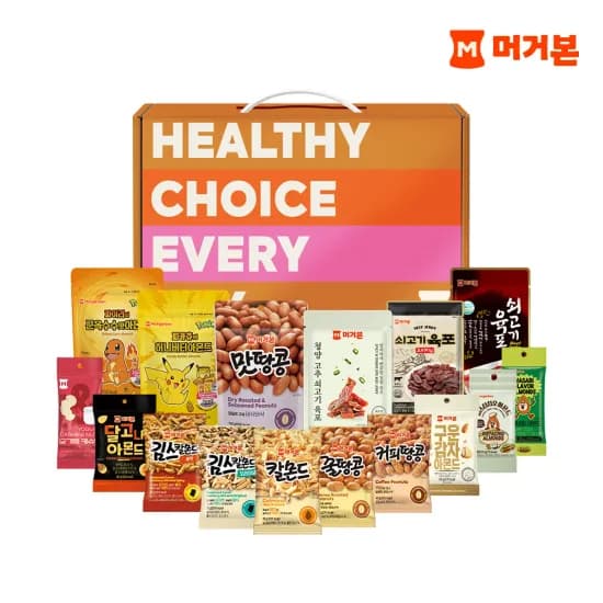 머거본 간식종합세트 (포켓몬 아몬드 포함) 외 다양