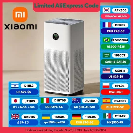 샤오미 기화식 가습기3 $63, 샤오미 가습기2 $15, 미스트 프리 가습기3 $44