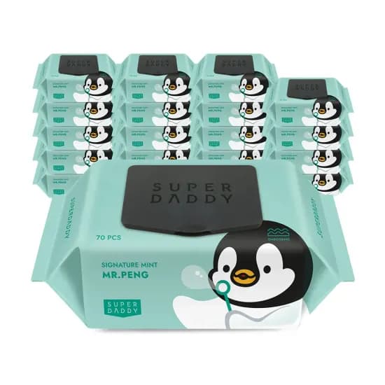 슈퍼대디 물티슈 70매 20팩 70gsm