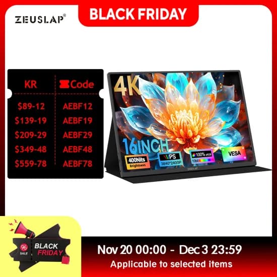 제우스랩 Z16K 4K 포터블 모니터