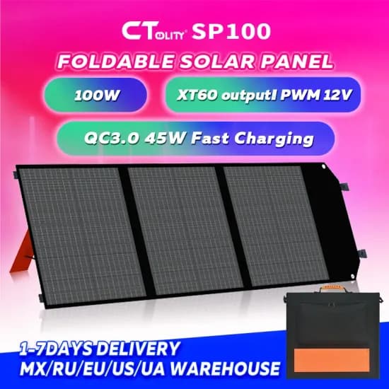 CTOLITY SP100 100W 휴대용 접이식 태양광패널