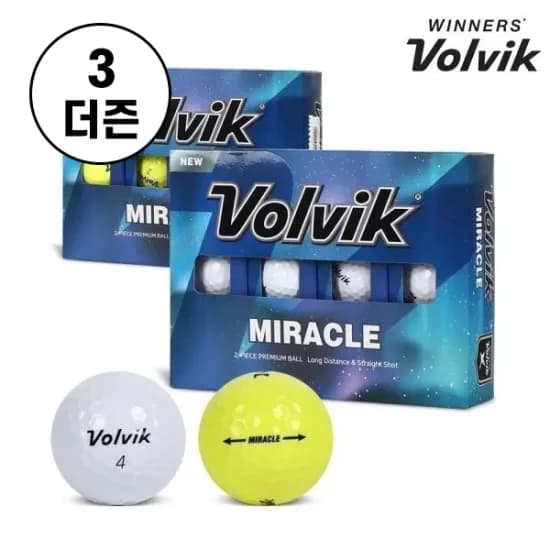 볼빅 미라클 프리미엄 골프공 12알 x 3개