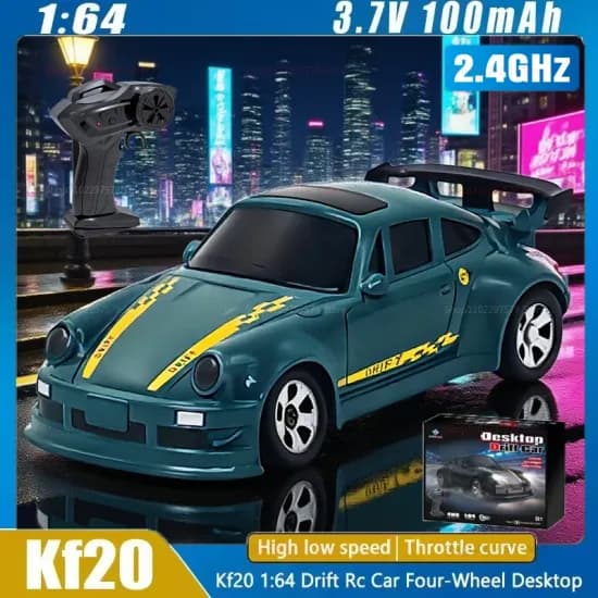 Kf20 1:64 드리프트 RC 자동차 4륜 원격 제어 레이싱 카