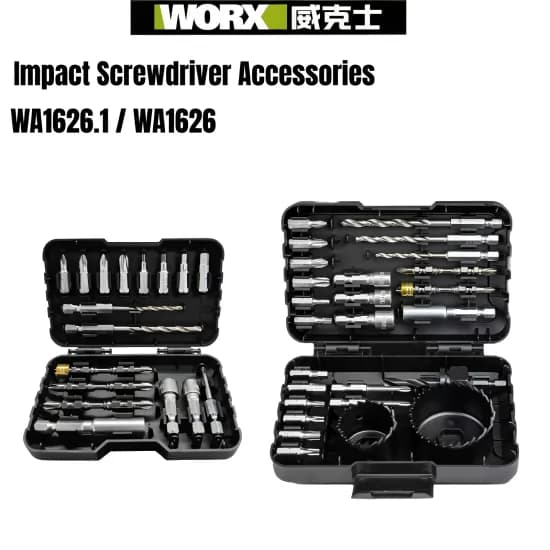 WORX 임팩트 드라이버 액세서리 배치 헤드 박스 세트 WA1626 WA1626.1