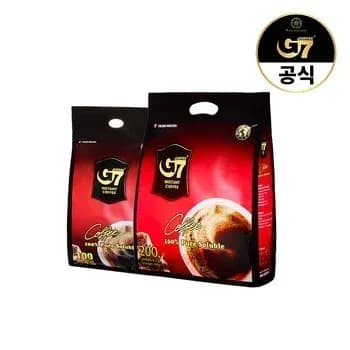 G7 베트남 커피 퓨어블랙 2g x 300개입 27,826원 퓨어블랙 라이트 0.9g x 110개입 12,208원