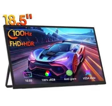 제우스랩 18.5인치 휴대용 모니터 $70, 16인치 터치스크린 $81