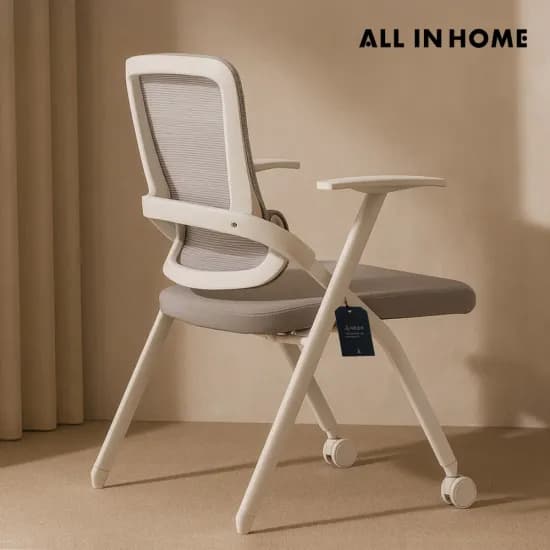올인홈 메쉬의자 책상 2단 쿠션 발받침대