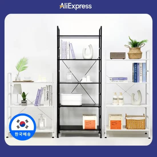 접이식 폴딩 선반 이동식 수납장 5단 24,403원 철제선반 4단 17,819원