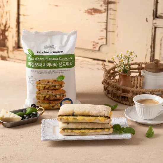 베키아에누보 샌드위치 바질모짜 2팩 토마토 팩 외