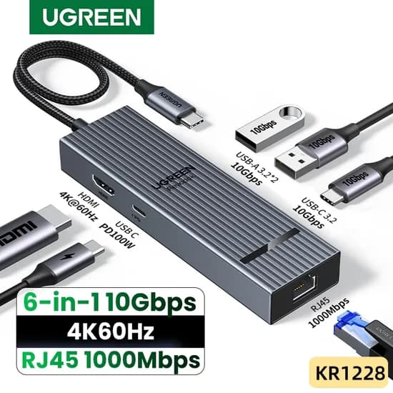 유그린 6-in-1 USB-C 멀티허브