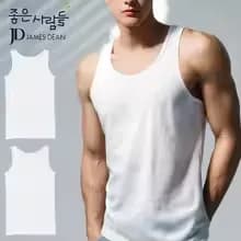 제임스딘 순면 100% 남성 나시 8,051원 BYC 40수 남성 순면 내복 상하의 세트 1