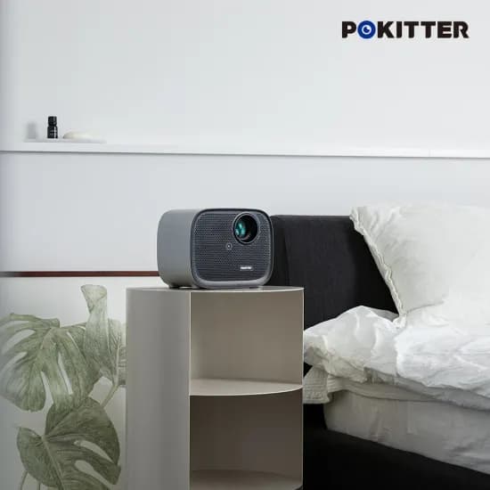 포키터 미니 빔프로젝터 캠핑용 여행용