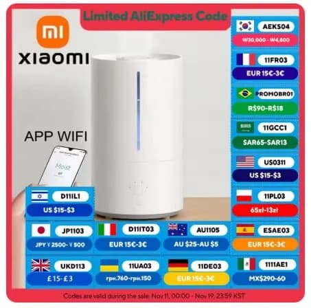 샤오미 MIJIA 가정용 스마트 항균 가습기2 블루투스 연동