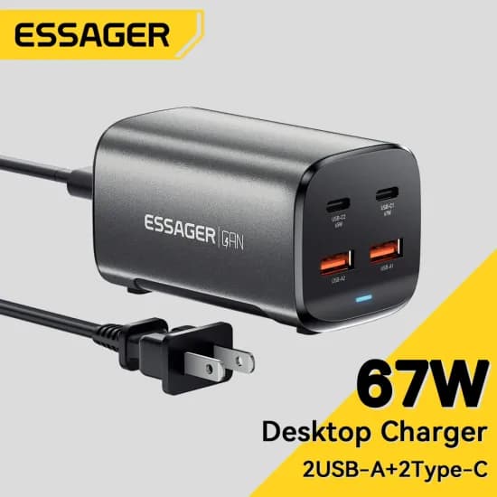 Essager 한국플러그 67W GaN USB C 충전기