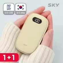 스카이 C타입 충전식 손난로 보조배터리 1+1 17023원 스카이 미니 전기 히터 난로