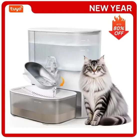 고양이 강아지 3L 급수기 충전식 자동 급수 $27 폐수 분리 정수기 $30