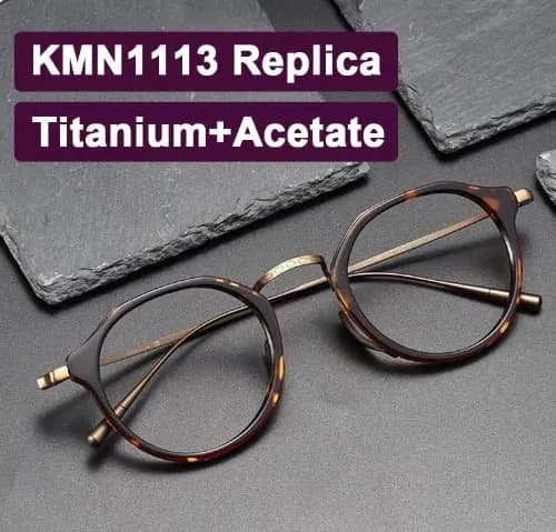 일본스타일 티타늄 레트로 안경테